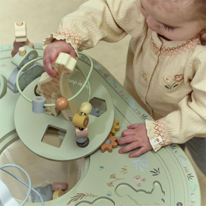 Mesa de Atividades XL em Madeira Little Dutch Safari Friends