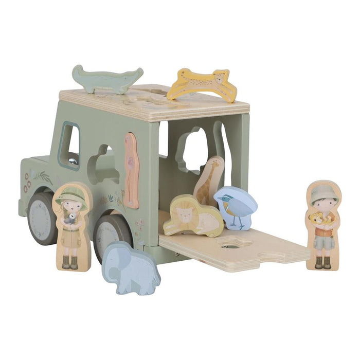 Carro com Formas em Madeira Little Dutch Safari Friends
