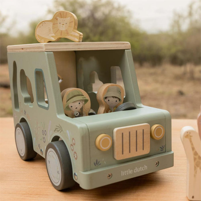 Carro com Formas em Madeira Little Dutch Safari Friends