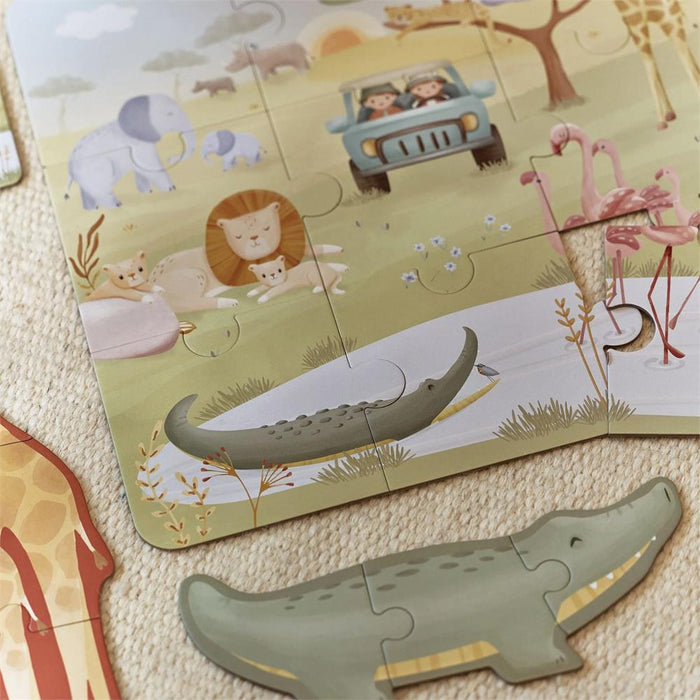 6 Puzzles Little Dutch Safari Friends 2 a 9 Peças