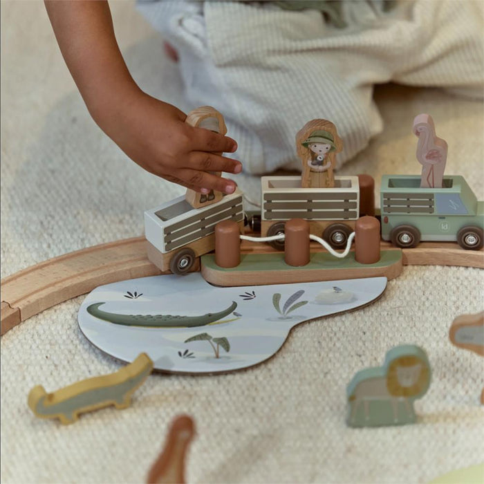 Pista de Comboio em Madeira Little Dutch Safari Friends