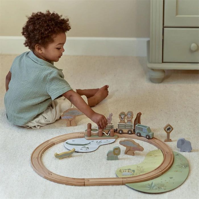 Pista de Comboio em Madeira Little Dutch Safari Friends