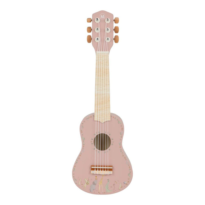 Guitarra em Madeira Little Dutch Safari Friends Rosa