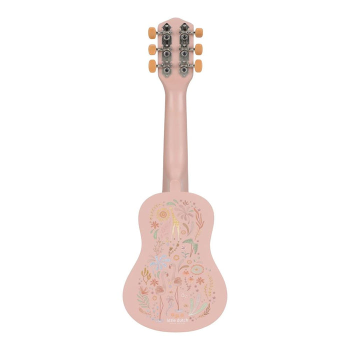 Guitarra em Madeira Little Dutch Safari Friends Rosa