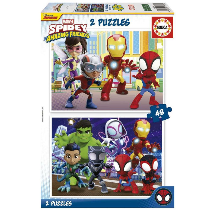 Puzzle Educa Spidey & Friends 2x48 Peças