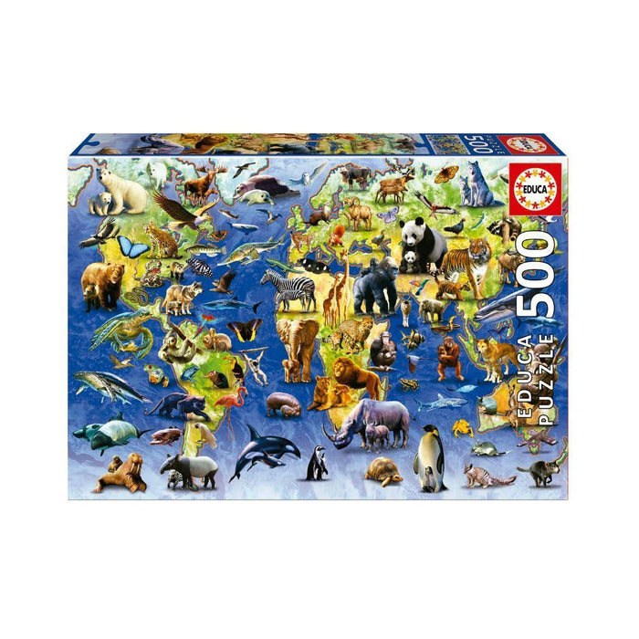 Puzzle Educa Espécies em Perigo de Extinção 500 Peças