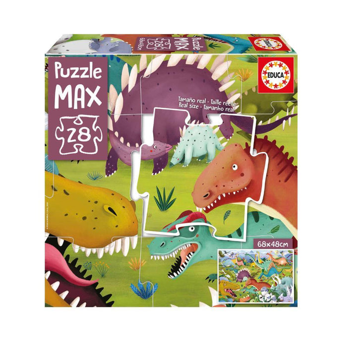 Puzzle Max Educa Dinossauros 28 Peças