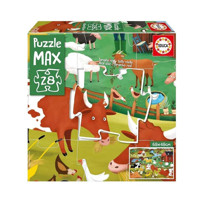 Puzzle Max Educa A Quinta 28 Peças