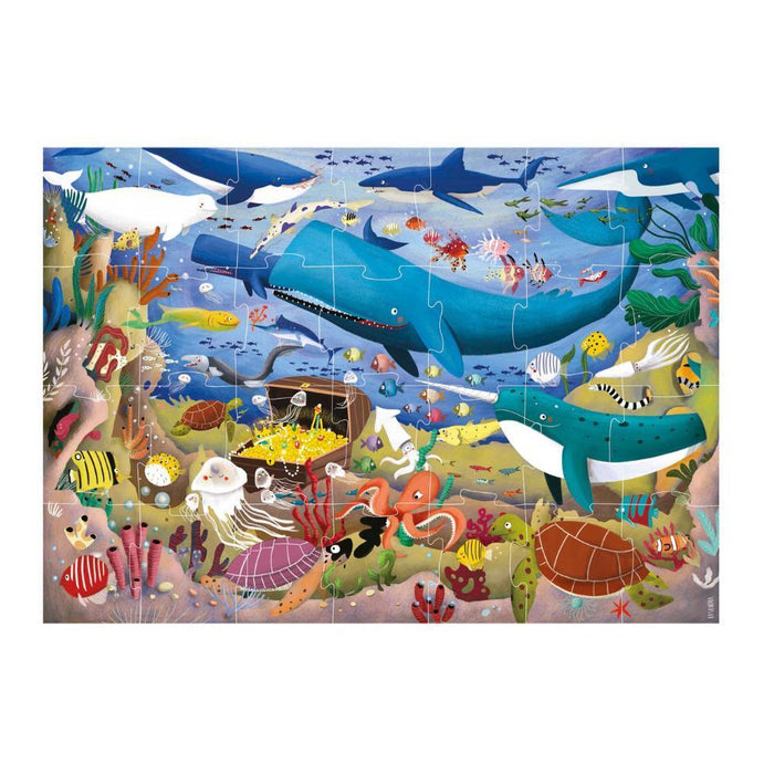 Puzzle Max Educa Animais No Mar 28 Peças
