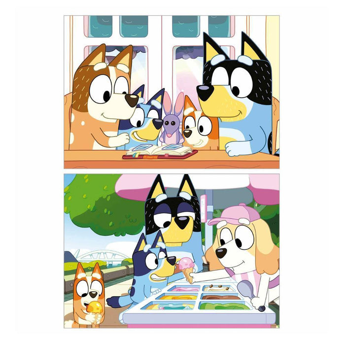 Mala com 2 Puzzles Educa Bluey 48 Peças