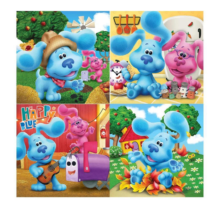 4 Puzzles Progressivos Educa Pistas da Blue 12 a 25 Peças