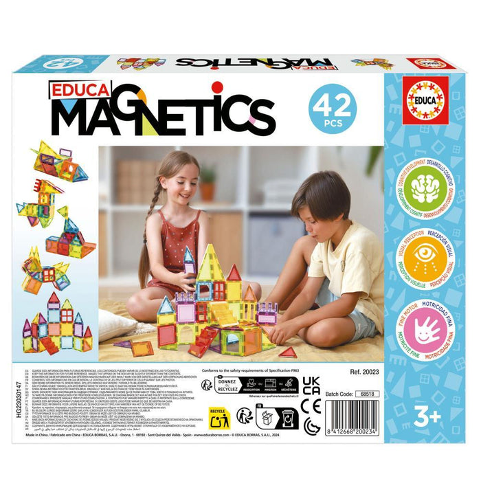 Jogo de Construções Magnéticas Educa 42 Peças