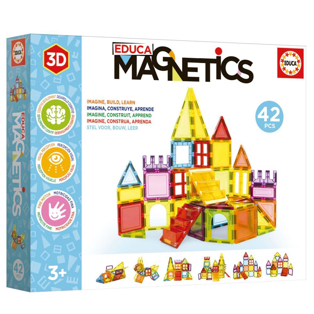 Jogo de Construções Magnéticas Educa 42 Peças
