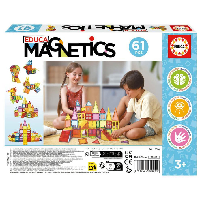 Magnetic Building Game 61 Pieces