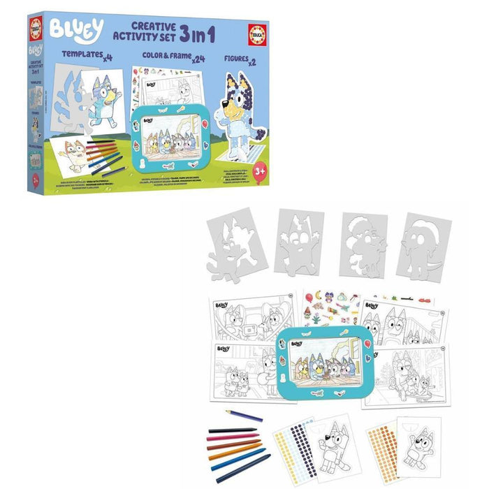 Conjunto de actividades creativas 3 en 1 de Bluey