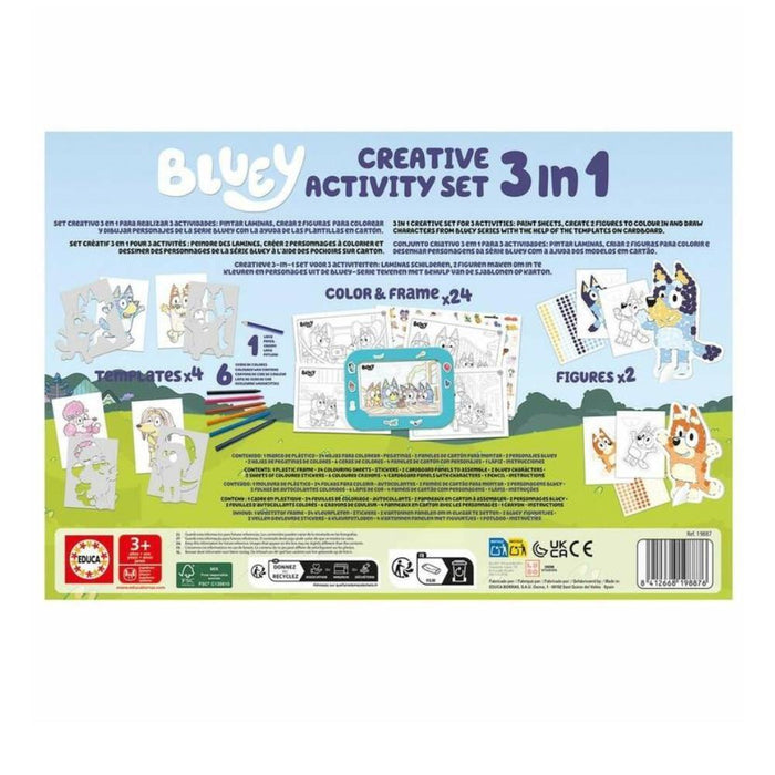 Conjunto de actividades creativas 3 en 1 de Bluey