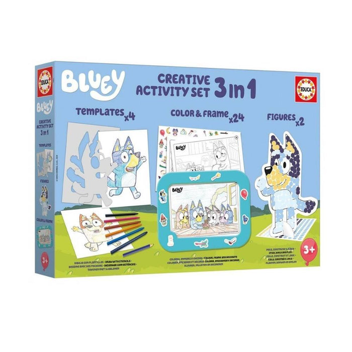 Conjunto de actividades creativas 3 en 1 de Bluey