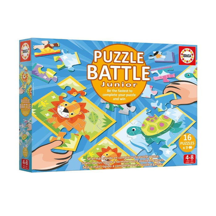 Puzzle Battle Educa Junior Animais  16x9 Peças