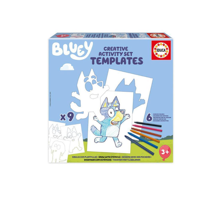 Conjunto de Atividades Criativas Educa Templates Bluey