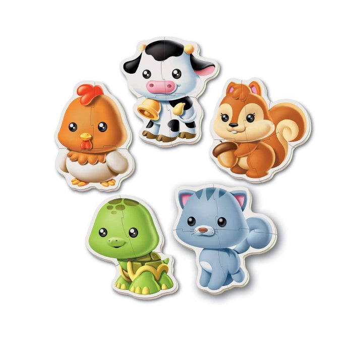 5 Puzzles Educa Baby Animais Esquilo 3-5 Peças