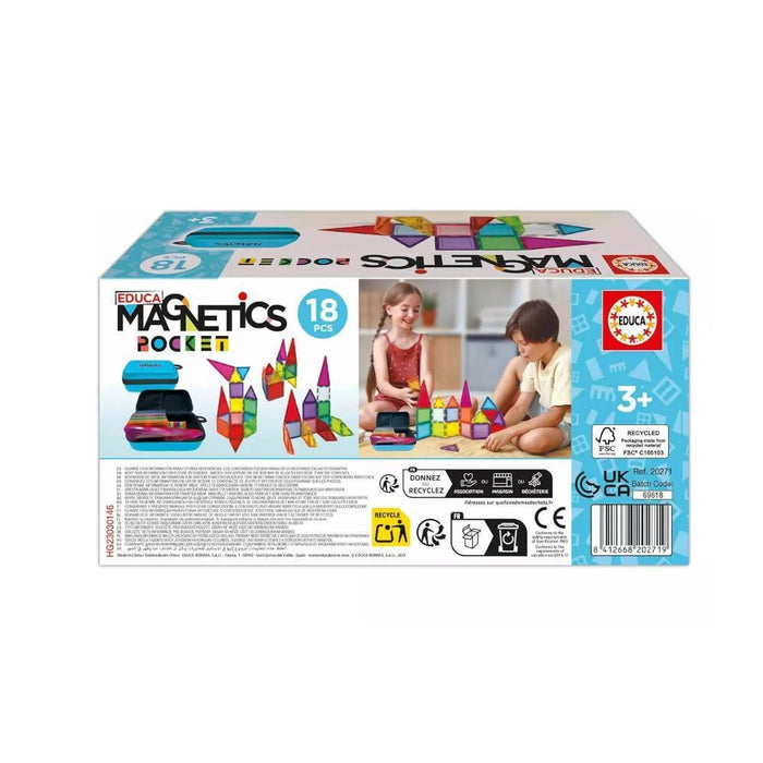Construções Magnéticas Educa Pocket 18 Peças