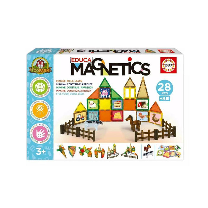 Construções Magnéticas Educa Eco Farm 28 Peças