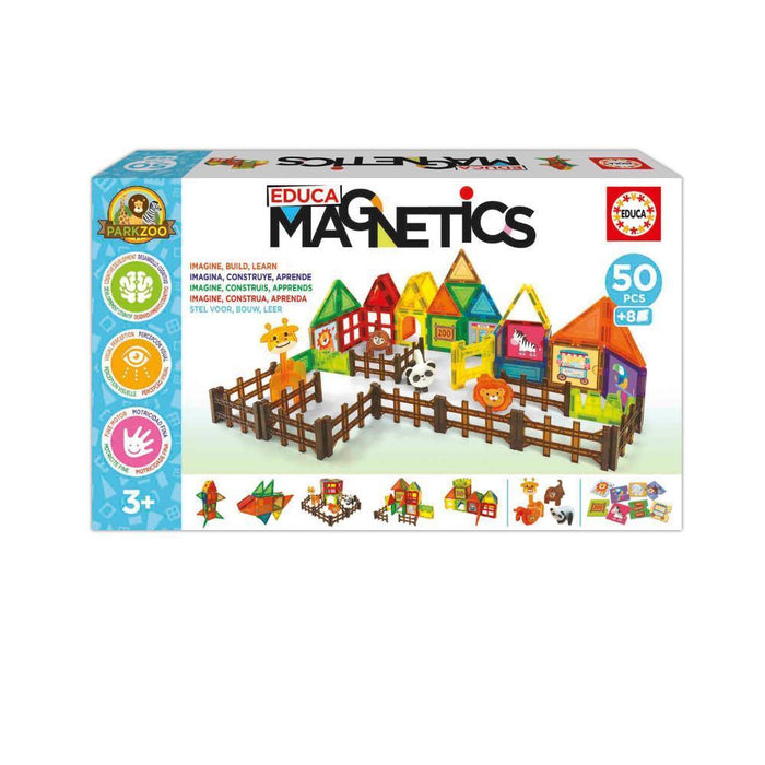 Construções Magnéticas Educa Park Zoo 50 Peças