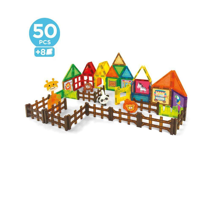 Construções Magnéticas Educa Park Zoo 50 Peças