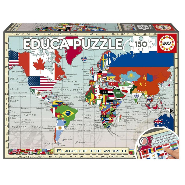 Puzzle Educa Bandeiras do Mundo 150 Peças