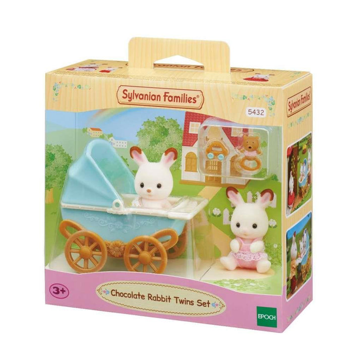 Carrinho dos Gémeos da Família Coelhos de Chocolate Sylvanian Families
