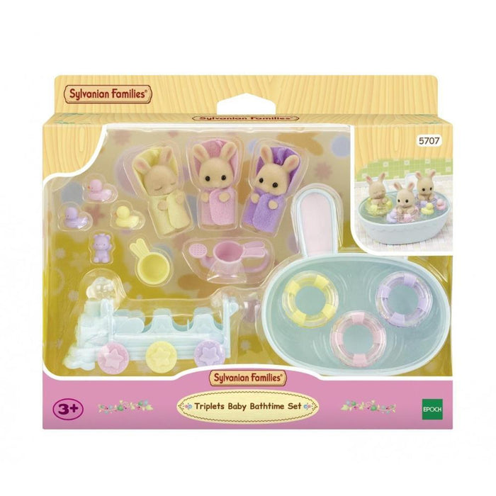 Set Trigémeos Coelhos de Leite na Hora do Banho Sylvanian Families