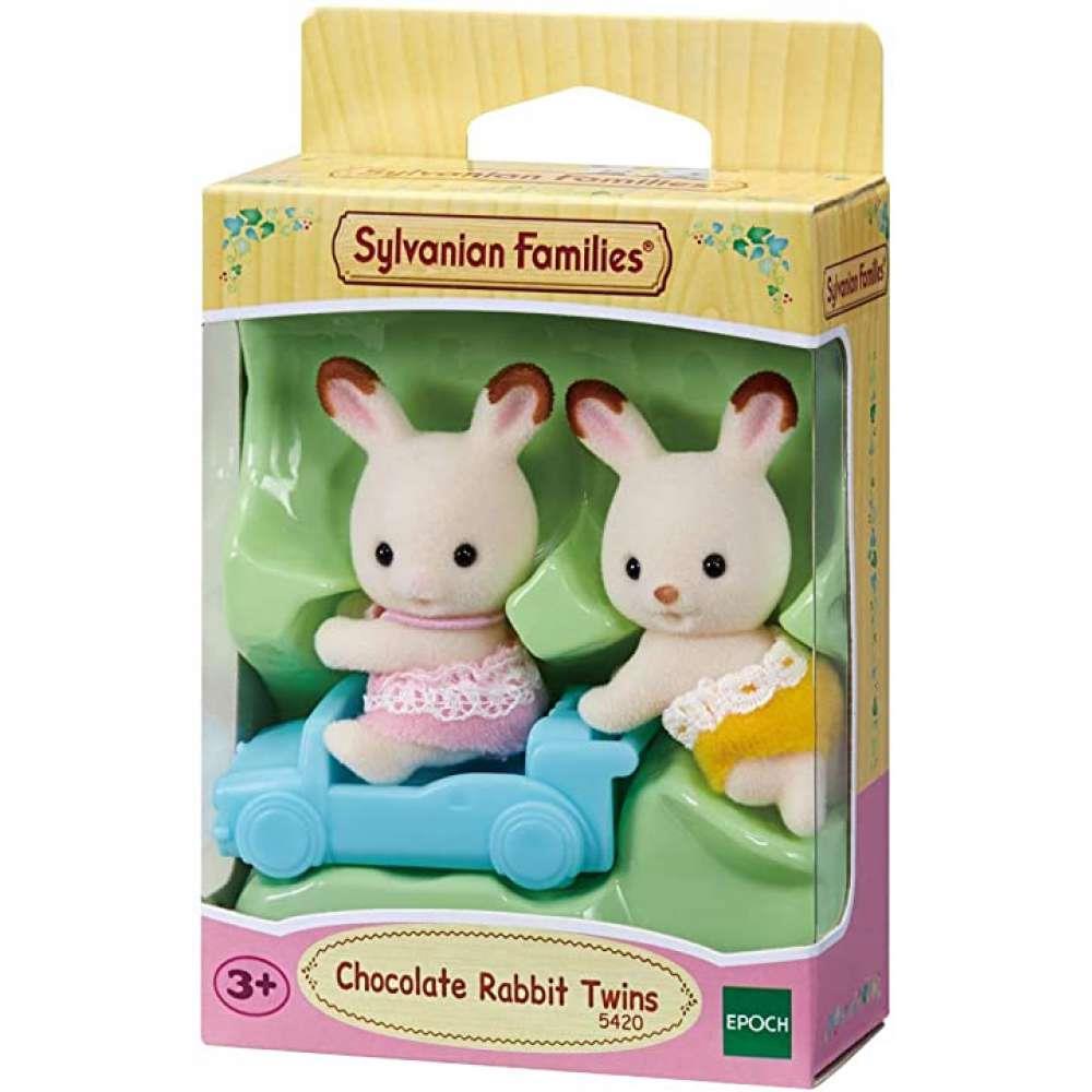 Gemelos de la familia del conejo de chocolate de Sylvanian Families