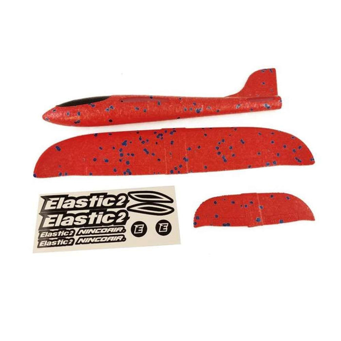 Avión planeador con lanzador elástico 2 en 1