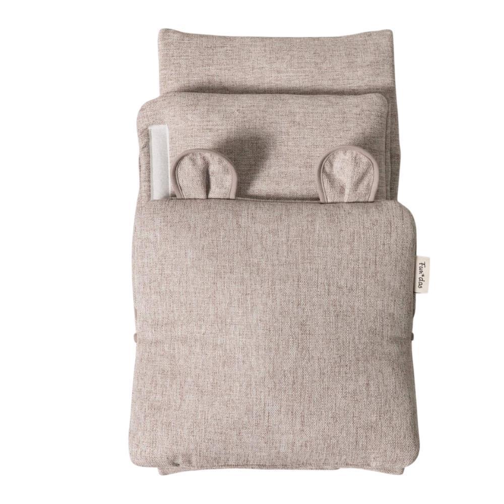 Almofada e Redutor Fundas Light Sand para Cadeira da Papa Stokke Tripp Trapp