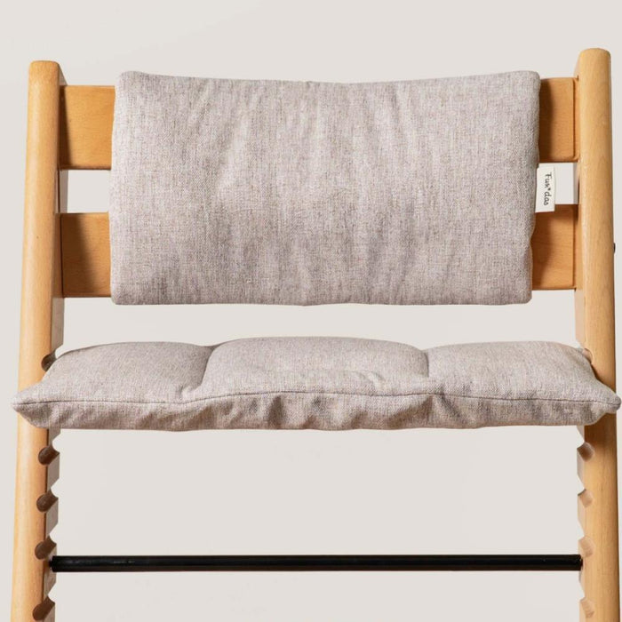 Almofada e Redutor Fundas Light Sand para Cadeira da Papa Stokke Tripp Trapp