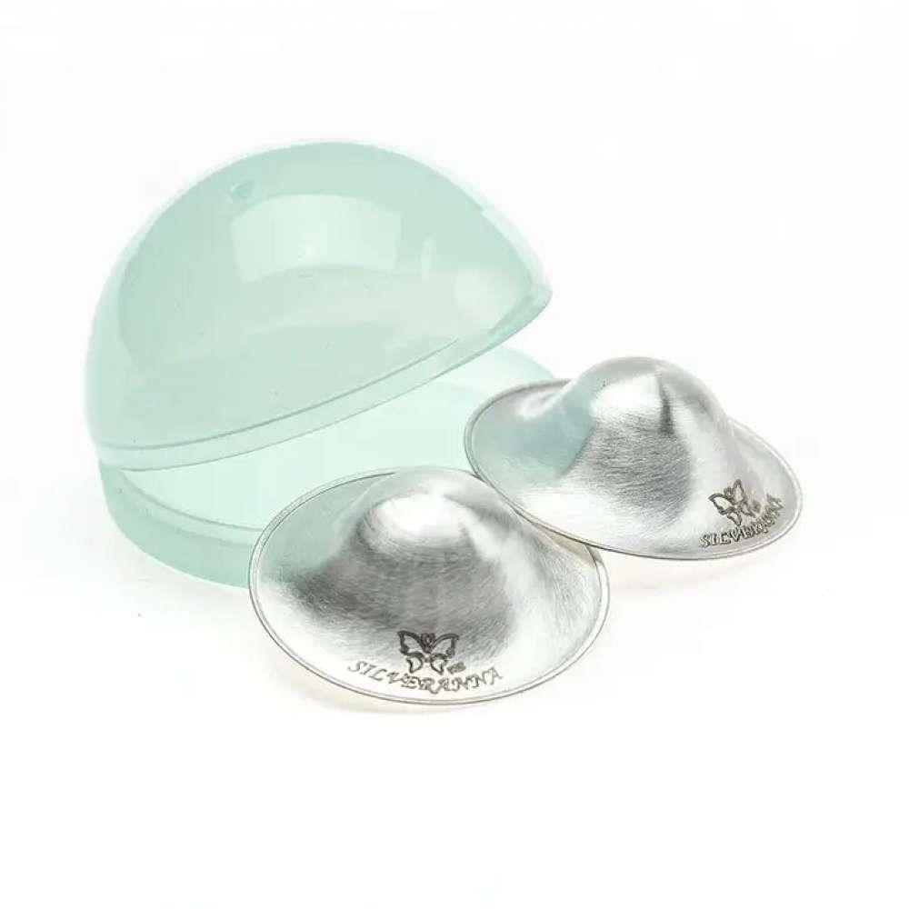 925 Sterling Silver Nipple Shields Size L with Case