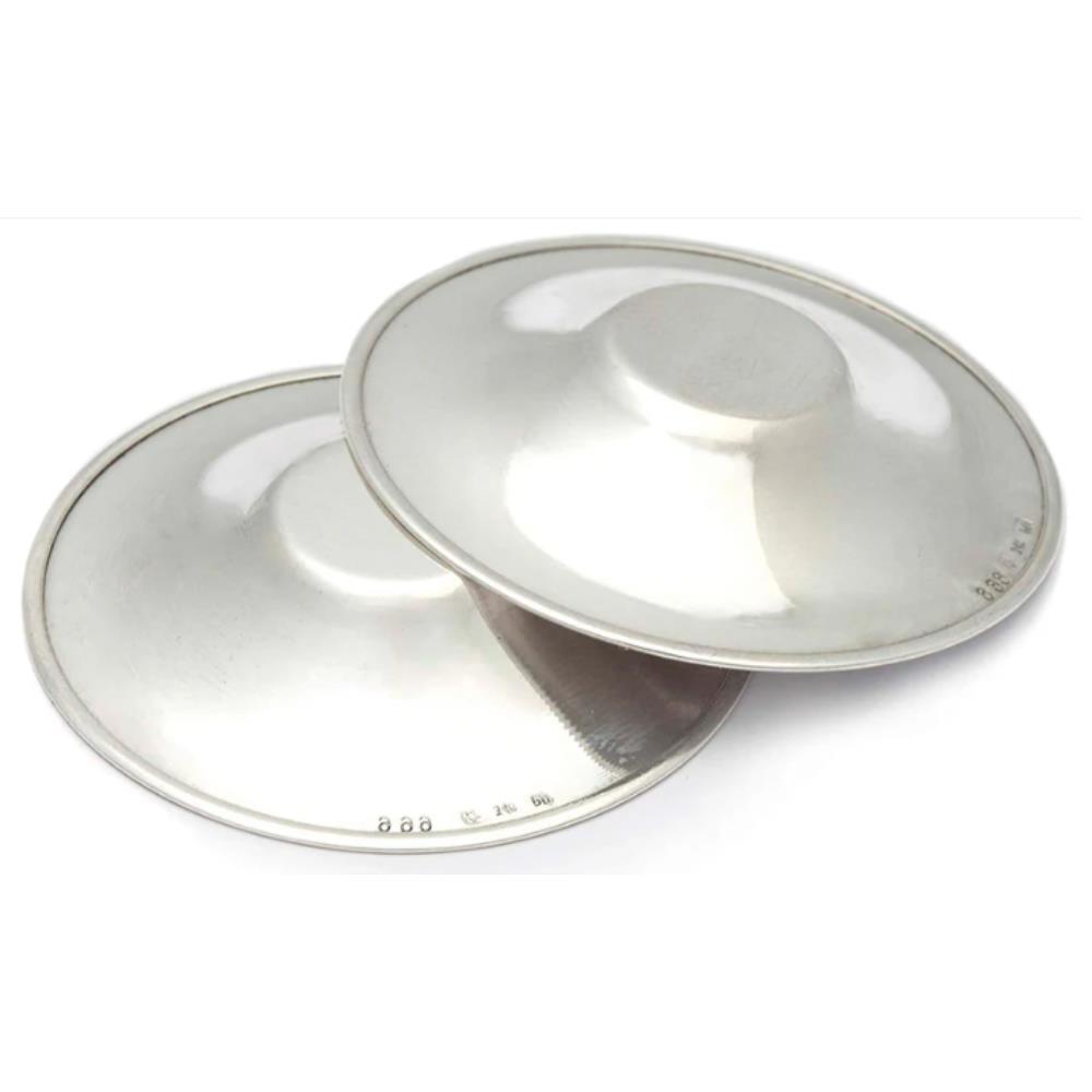Protectores de pezones de plata pura 999