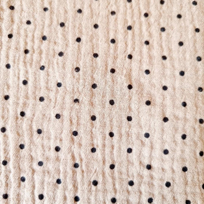 Musselina Rammelaartje Polkadot Sand 60x60cm