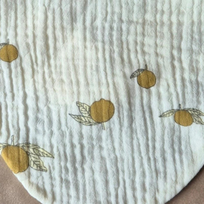 Rammelaartje Babero bandana con estampado de limones