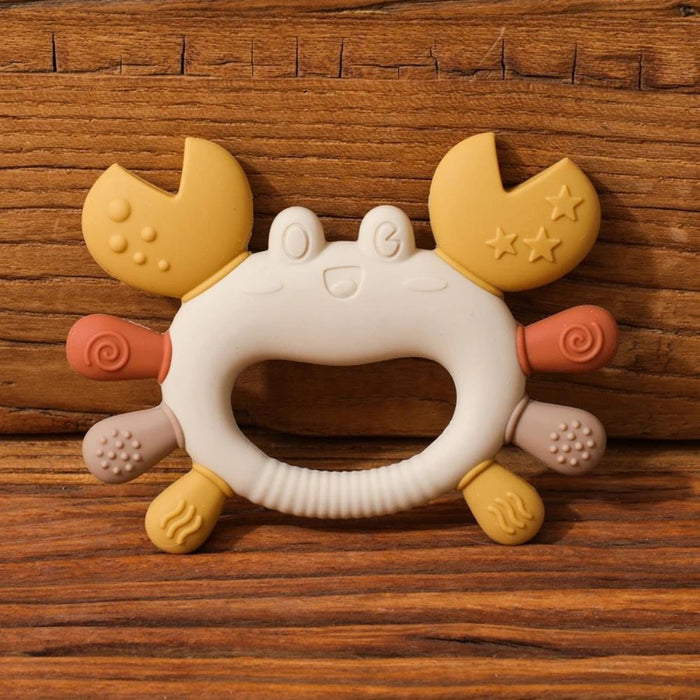 Mordedor Caranguejo em Silicone Rammelaartje Beige