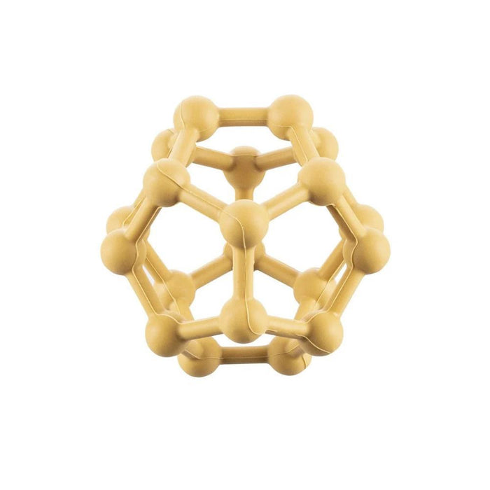 Bola Mordedor com Bolas em Silicone Rammelaarje Ocre Yellow
