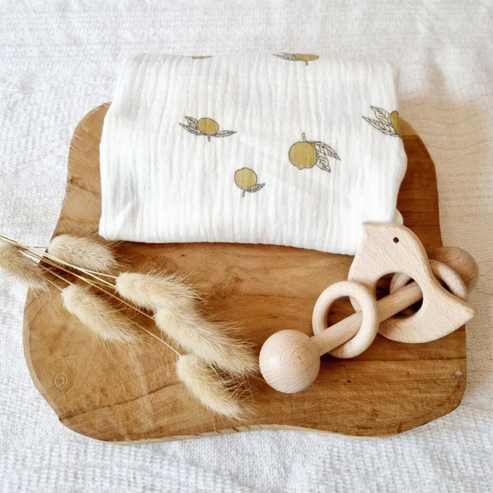 Musselina em Algodão Rammelaartje Lemons 60x80cm