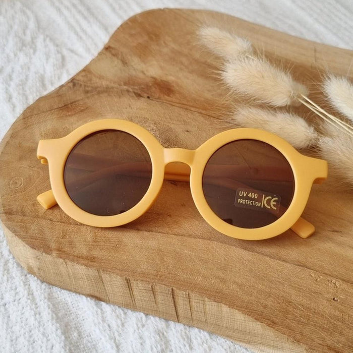 Rammelaartje Gafas de sol redondas Amarillo UV400