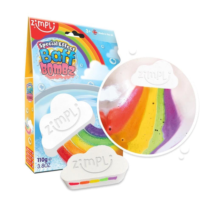 Bomba de Banho Nuvem que Cria Arco-Íris Baff Bombz Zimpli