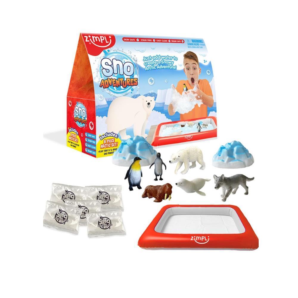 5 Saquetas Zimpli Cria Neve Sensorial Sno Adventures