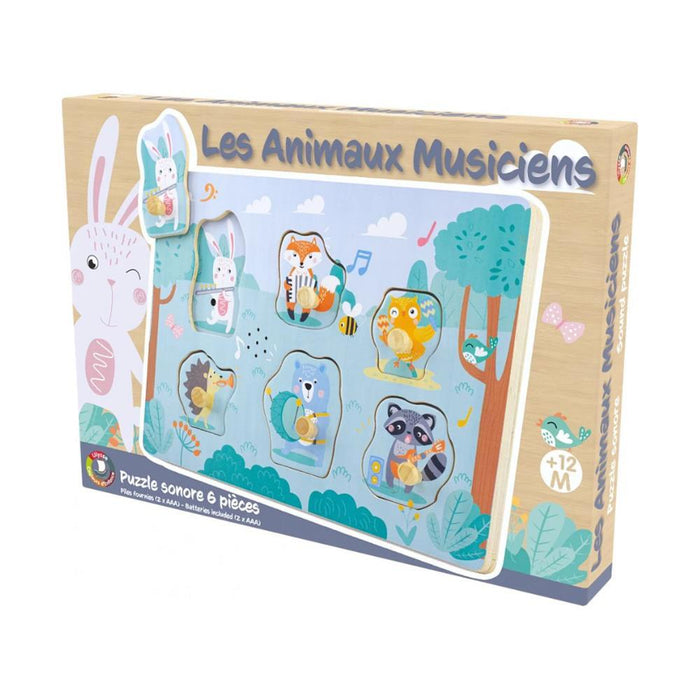 Puzzle de Encaixe com Som Ulysse Animais Musicais