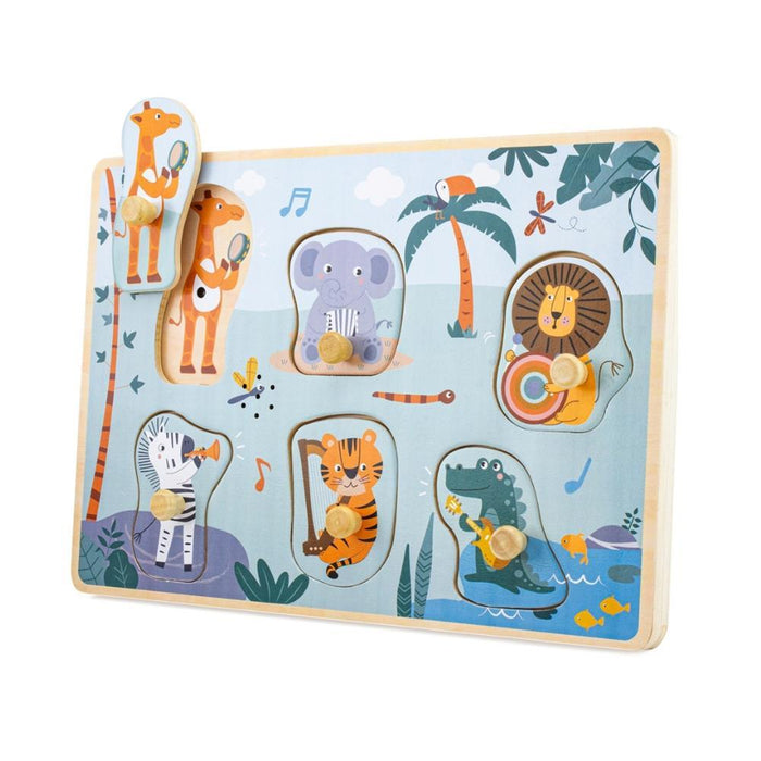 Puzzle de Encaixe com Som Ulysse Animais da Selva