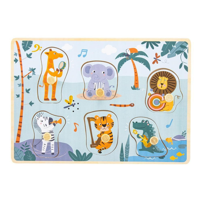Puzzle de Encaixe com Som Ulysse Animais da Selva