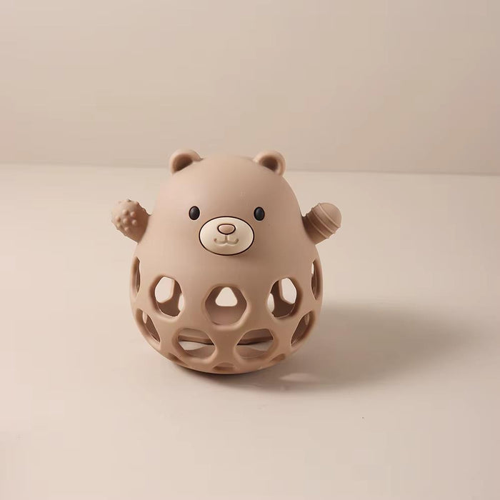 Bola Mordedor Urso em Silicone Rammelaartje Sand