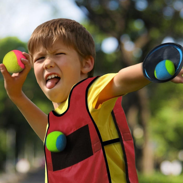 Jogo Body Tag com Coletes em Velcro e 8 Bolas Mad Monkey